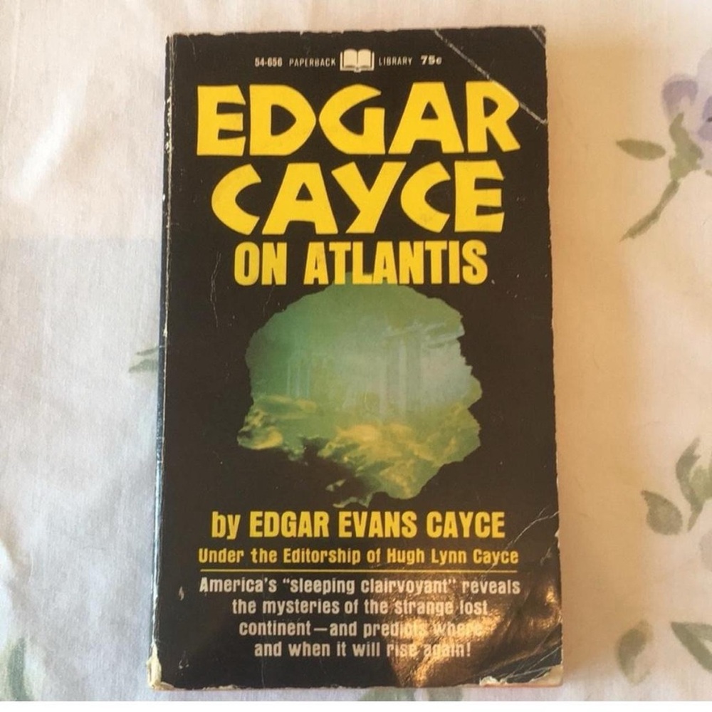 Vintage Retro Whimsigoth 60s Edgar Cayce On Atlantis Book